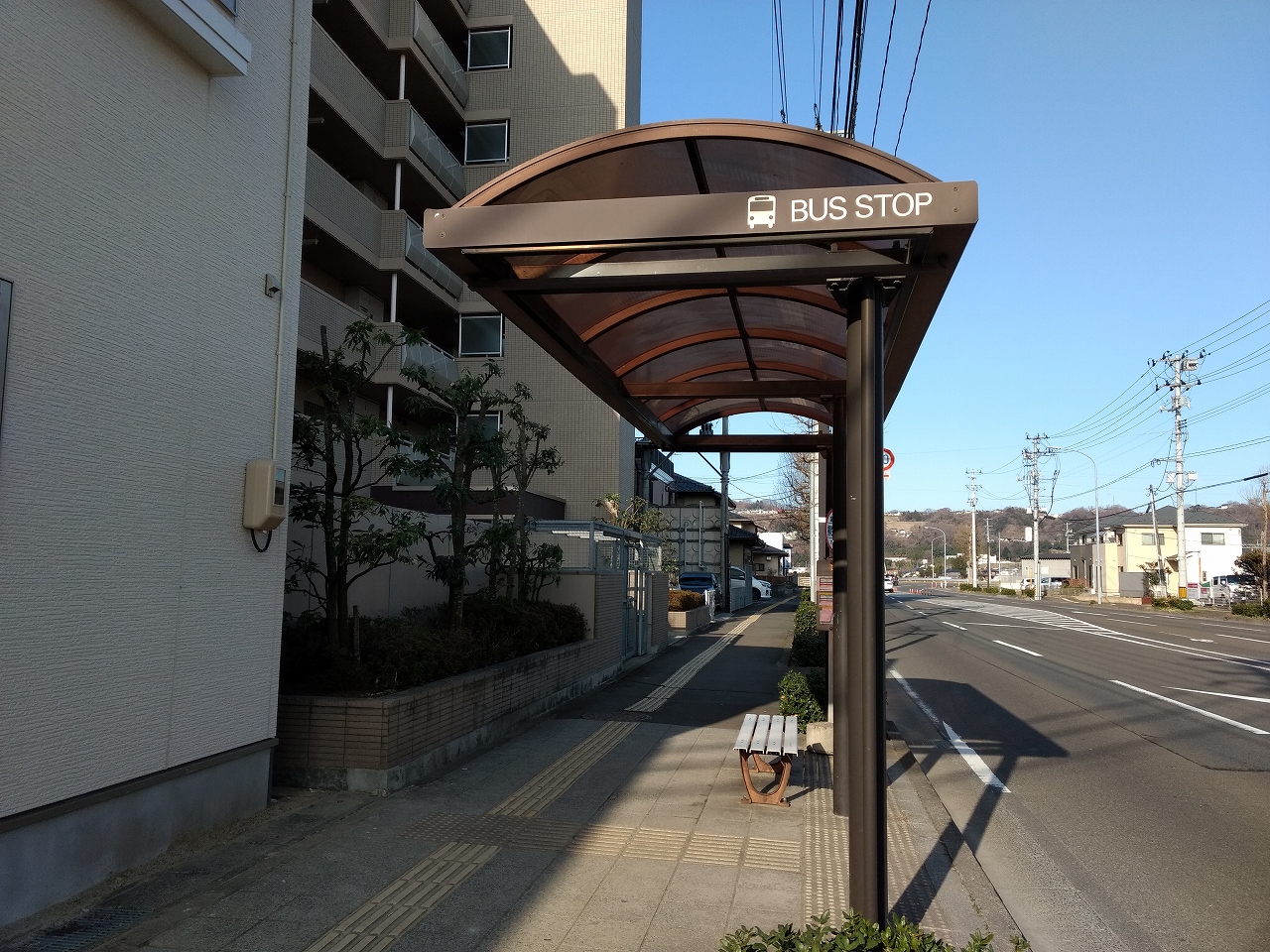 バス停はすぐそこ。 JR南仙台駅経由 長町南駅～仙台駅まで行けます。